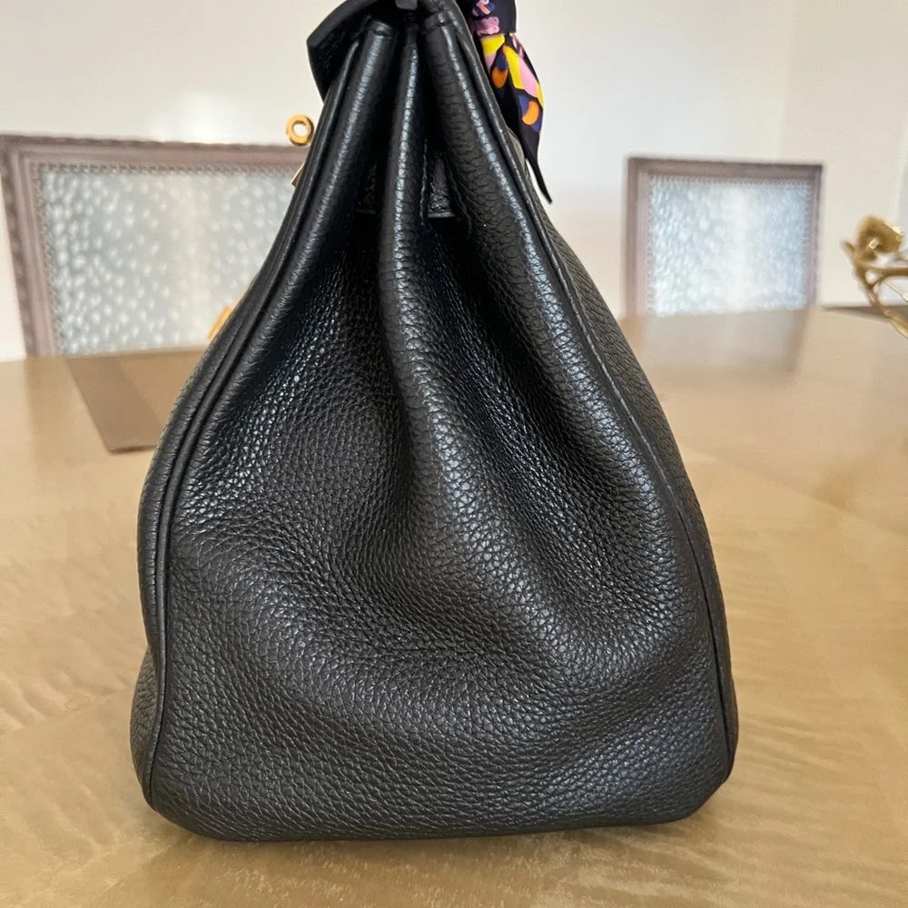 Hermès Birkin 35 noir ( black) Togo gold hardware in excellent condition - Picture 10 of 16